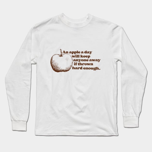 An apple a day Long Sleeve T-Shirt by good scribbles